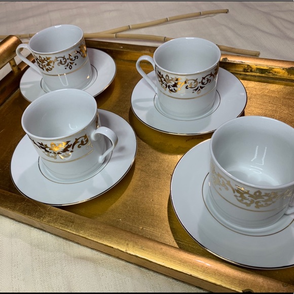 tienshan Dining Tienshan Fine China Classic Gold Tea Cup Set Poshmark